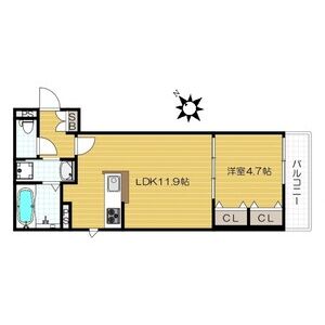ドゥー・ルミエール新森の間取り図