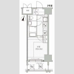エムブイインプ新大阪の間取り図