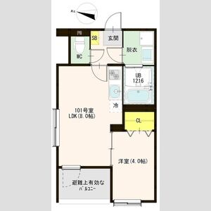 リラヴィ椥辻の間取り図