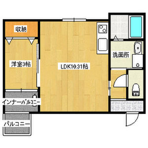 レーヴ茨木元町の間取り図