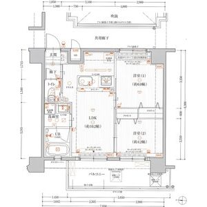 プリオーレ神戸大開通の間取り図