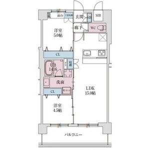 スプランディッド難波VIの間取り図