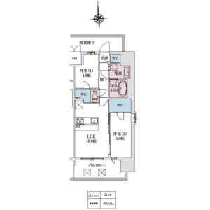 スプランディッド大阪EASTの間取り図
