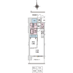 スプランディッド大阪EASTの間取り図