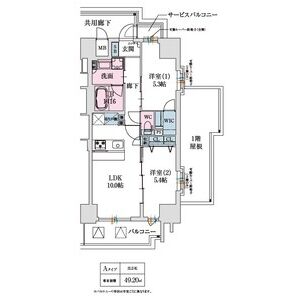 スプランディッド都島の間取り図