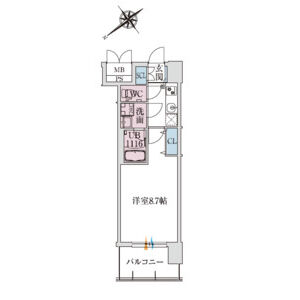 スプランディッド堺東IIIの間取り図