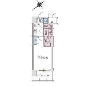 スプランディッド堺東IIIの間取り図