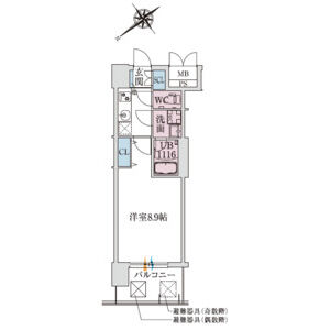 スプランディッド堺東IIIの間取り図