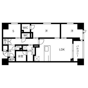 スプランディッド五条堀川の間取り図