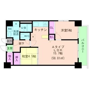 KM山坂の間取り図