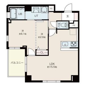ブルーノ北畠の間取り図