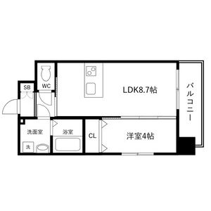 フォーゼ長居公園の間取り図