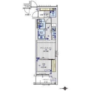 アクアプレイス京都二条城北の間取り図