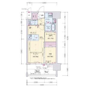 エストワン東大阪IIの間取り図