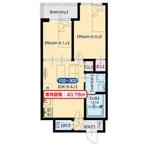 クレストの間取り図