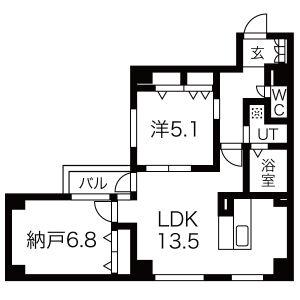 コモド御所南の間取り図