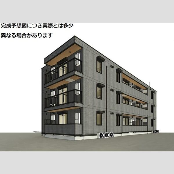 建物外観 (外観(パース:完成予想図につき実際とは多少異なる場合があります))