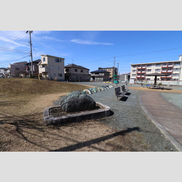 現地周辺 (アパート前の公園)