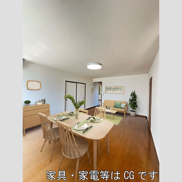 居室・リビング (家具配置予想図になります。イメージ図はCGを利用して作製されております。)