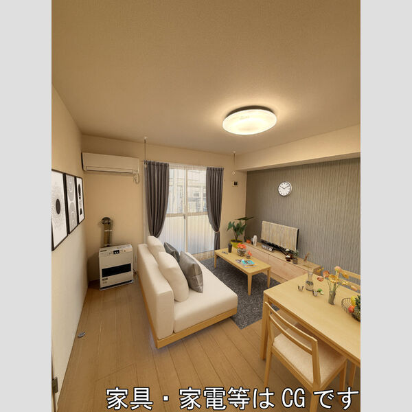 居室・リビング (家具配置予想図になります。イメージ図はCGを利用して作製されております。)