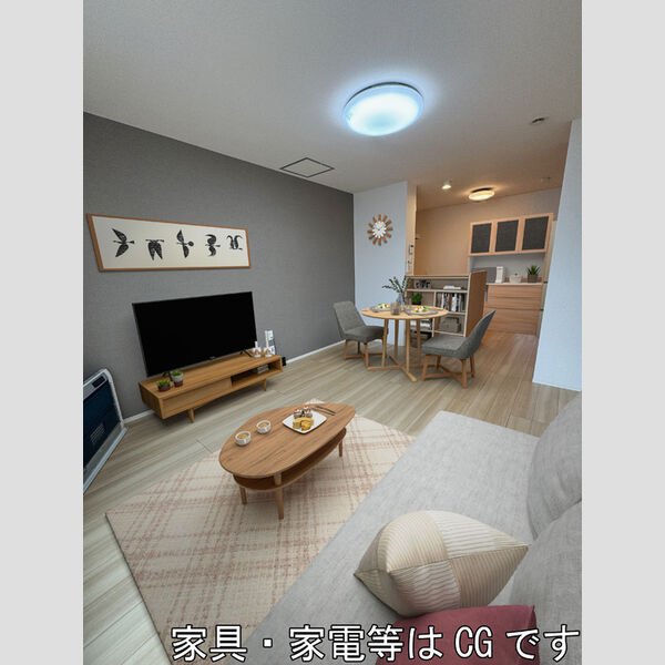 居室・リビング (家具配置予想図になります。イメージ図はCGを利用して作製されております。)