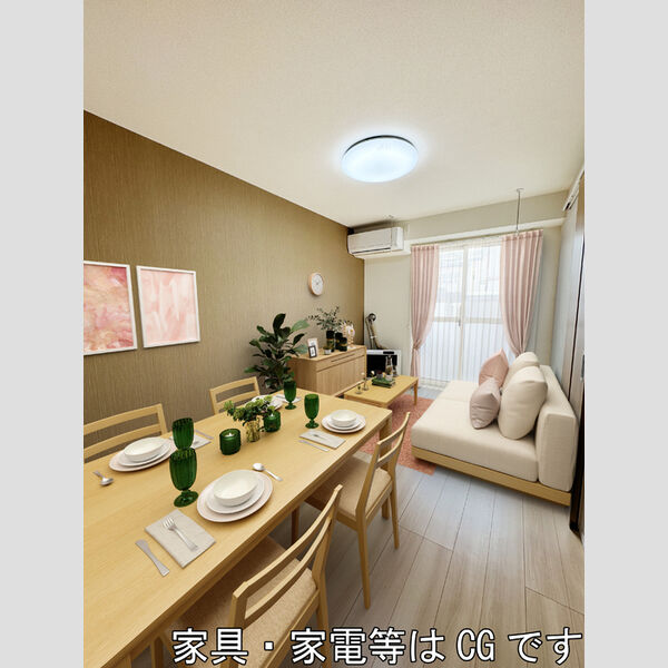 居室・リビング (家具配置予想図になります。イメージ図はCGを利用して作製されております。)