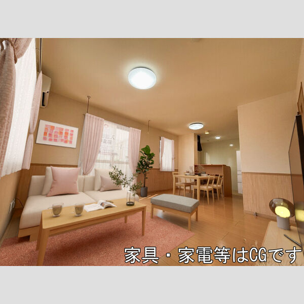 居室・リビング (家具‧家電はCGです)