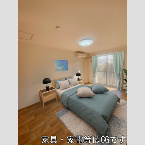 居室・リビング (家具/家電はCGです)