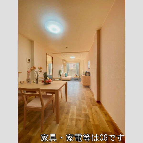 居室・リビング (家具/家電はCGです)