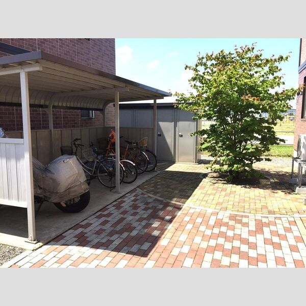 現地周辺 (自転車置き場、物置)