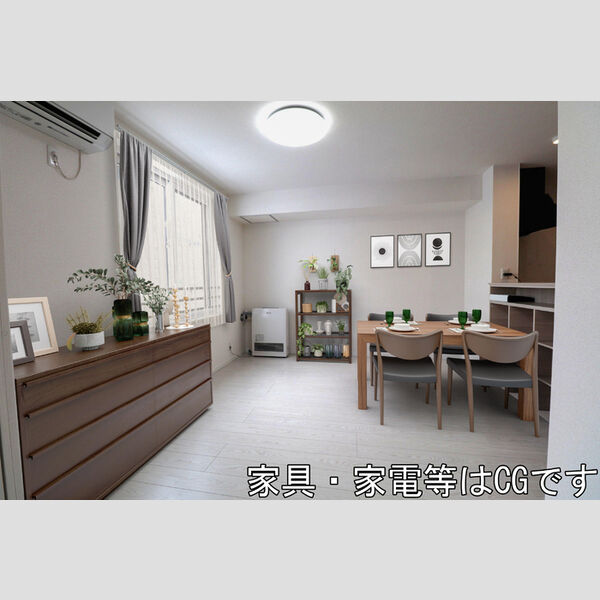 居室・リビング (家具‧家電はCGです)