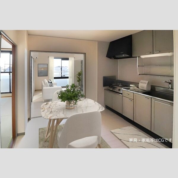 居室・リビング (DKの画像に設置されている家具・家電等はCGです)