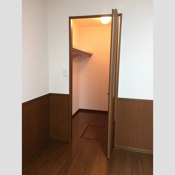 収納 (たっぷり収納のウォークインクローゼット)