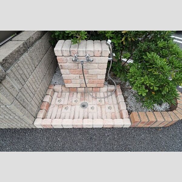 現地周辺 (ペット足洗い場)