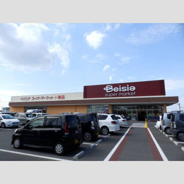 現地周辺 (スーパー ベイシア)