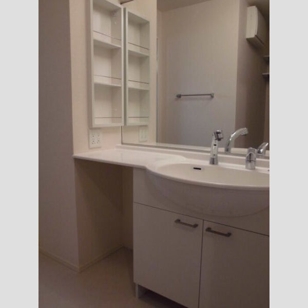 洗面所 (洗髪洗面化粧台(大型鏡.棚付き))