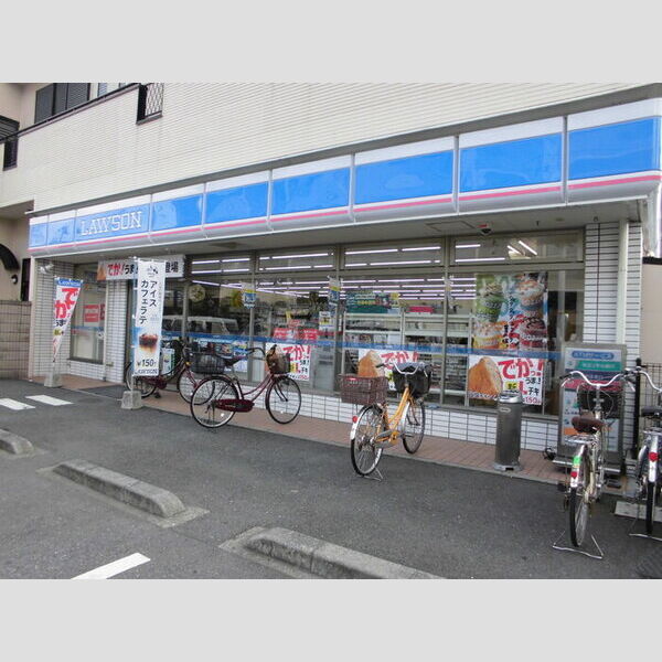現地周辺 (ローソン 384m)