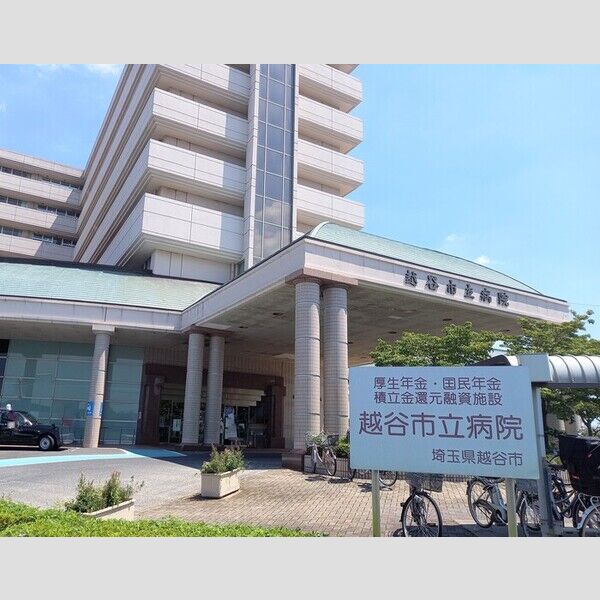 現地周辺 (越谷市立病院まで　1208m)