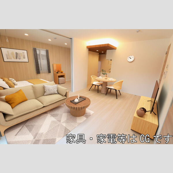 居室・リビング (リビング(※家具・家電等はCGです))