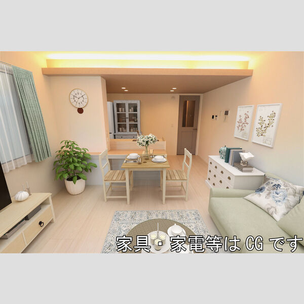 居室・リビング (リビング(※家具・家電等はCGです))