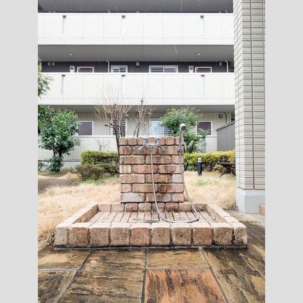 現地周辺 (ペット足洗い場)