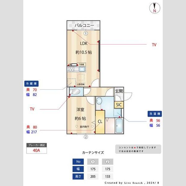 その他 (間取り図寸法付)