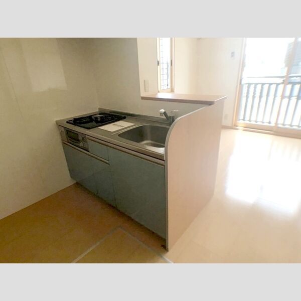 キッチン (2口コンロ付きシステムキッチンです。)