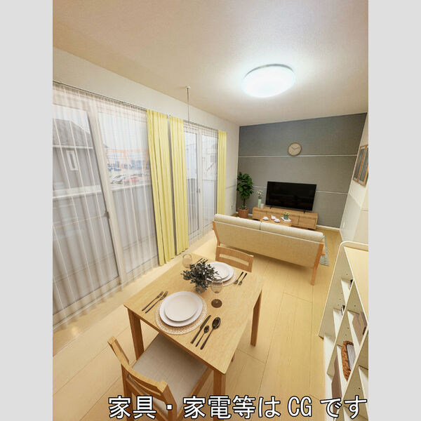 居室・リビング (※家具家電はCGです。)