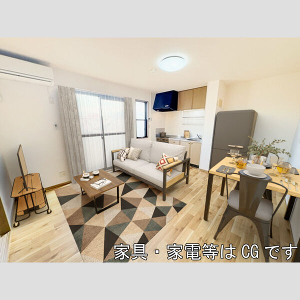 居室・リビング (※家具家電はイメージCGです。)