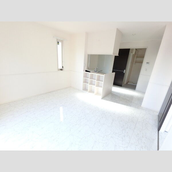 居室・リビング (おしゃれな大理石調フロアです。)