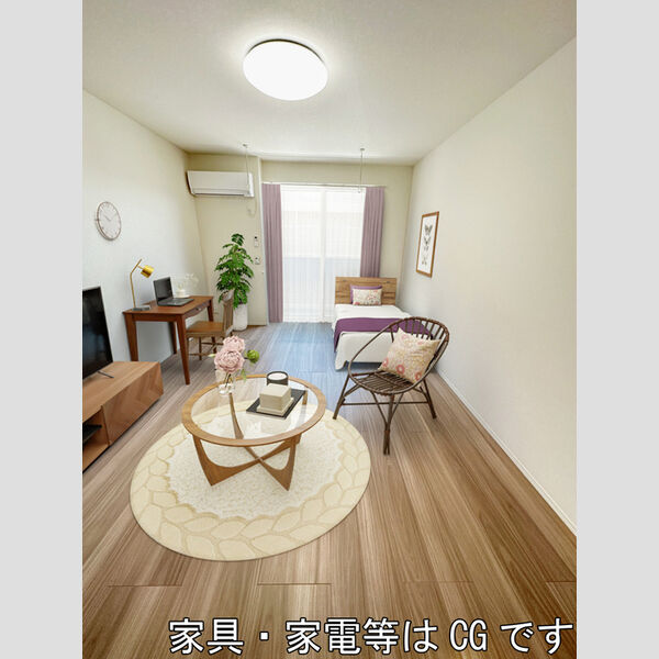 居室・リビング (家具‧家電はCGです)