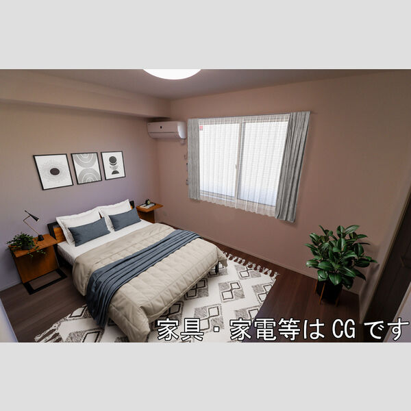 居室・リビング (家具・家電はCGです)