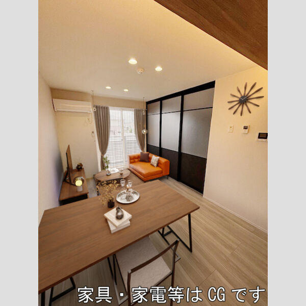 居室・リビング (家具‧家電はCGです)