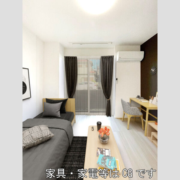 居室・リビング (家具/家電はCGです)